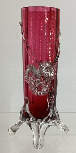 Vintage glass bud vase - ,