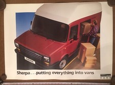 original austin morris british leyland sherpa Van showrooom poster freight rover