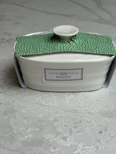 Sophie Conran Portmeirion White Ribbed Lidded Butter Dish