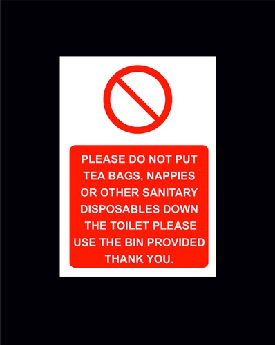 Not put nappies sanitary - not,