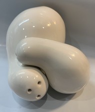 RARE Vtg MoMa Eva Zeisel Red Wing Town & Country Modernist White S&P Shakers EUC