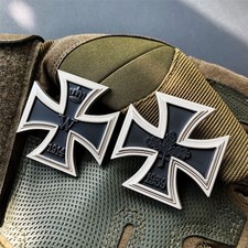 A Pair Metal German Iron Cross