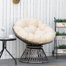 360° Swivel Rattan Papasan