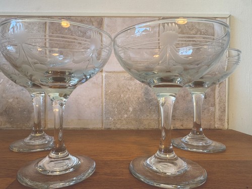 Etched vintage mid century - etched,
