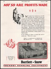 1929 C O Bartlett & Snow Co. Cleveland Ohio Photo Double Shaft Pug Mill Print Ad