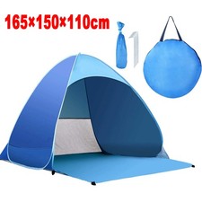 UPF 50+ Pop Up Beach Tent Foldable Outdoor Waterproof Beach Tent Sun Shelter UK