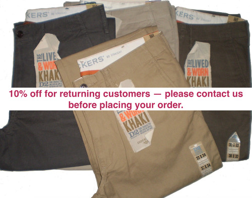 Dockers mens trousers d2 - trousers,