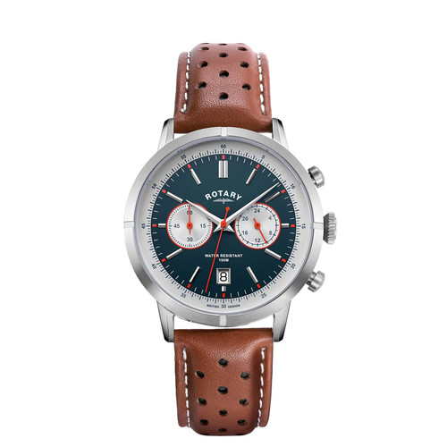 New rotary mens watch tan - new,