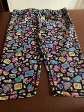 Lucy Locket Loves Activewear Cropped Leggings 3XL Black Multi