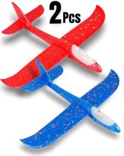 2x Plane Kids Gift Foam Glider Fly Aeromodelo Foam Aeroplane Hand Throw Airplane