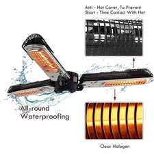 Electric Parasol Heater  2000W Heating Patio Parasol terrace heating Umbrella 