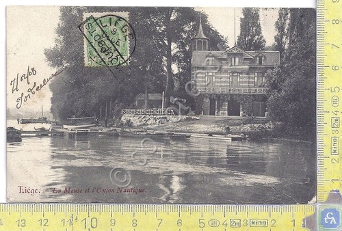 Postcard liege meuse - postcard,
