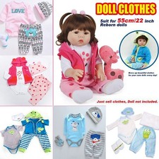 20-22 inch Reborn Baby Doll Clothes Suit (50-55cm) Doll Outfits Romper Coat Hat