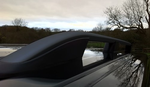 Black roof rack rails side - rack,