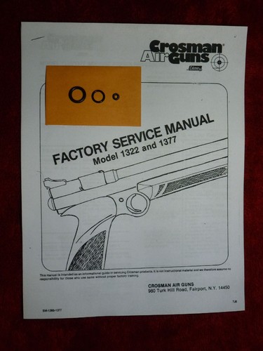 Crosman 1322 1377 rear cocker - 1322,