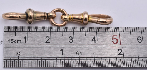 Antique 9ct gold albert - 9ct,