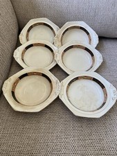 6 Rare Vintage Sampson Bridgwood Buxton Octogonal Serving Bowls Decorative 