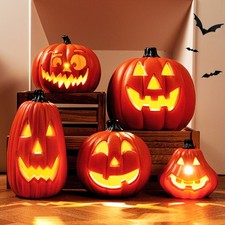 Giant Pumpkin Led Lamp Ghost