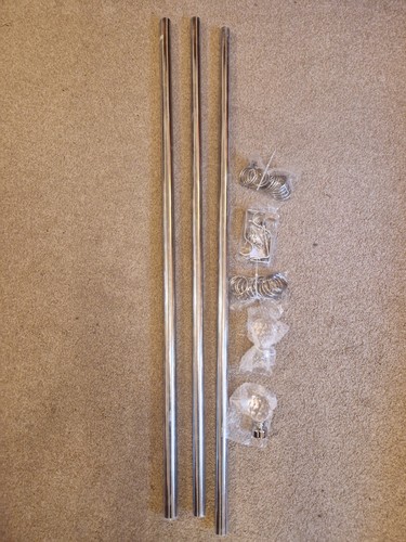 Crystal metal curtain pole - crystal,
