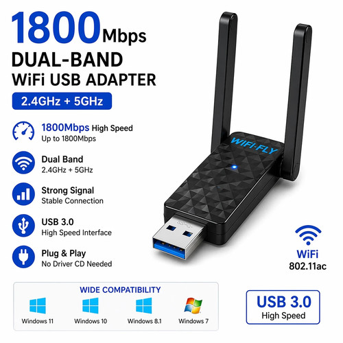 1800mbps usb wifi adapter - 1800mbps,