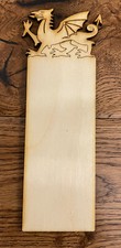 Welsh Dragon Wooden Bookmark. Cymru Gift Wales