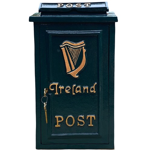 Irish harp post mailbox - harp,