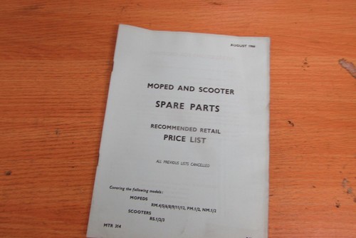 1966 moped and scooter spare - 1966,
