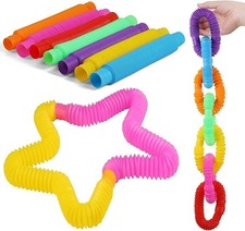 12 Mini Fidget Pop Tubes for