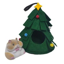 Hedgehog Soft Plush Christmas Tree Cozy Pet Tent Hamster House Cave Bed Hideout
