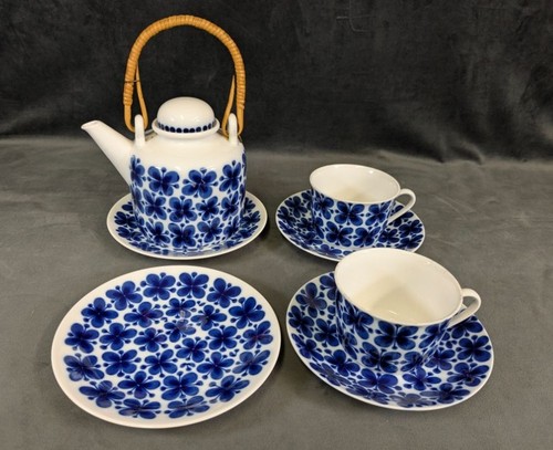 Rorstrand mon amie blue - blue, floral