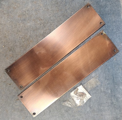 Pair unused copper door - unused,