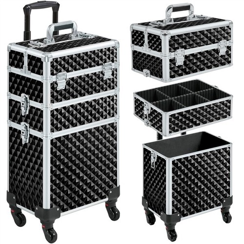 Rolling makeup case - rolling,