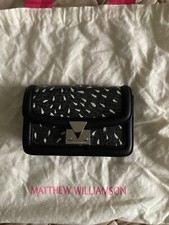 Matthew Williamson Designer Bag Countess Black Peacock Mini Boxy - BNWT