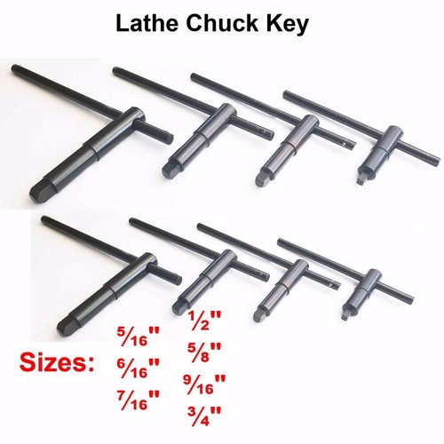 Square lathe chuck key - key, for