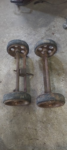 Inches cast iron wheels - 6, &