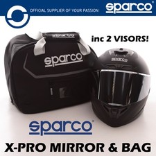 Sparco X-PRO Crash Helmet Mirror Visor and Bag Karting and Track Days ECE 22-06
