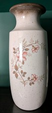Vintage Scheurich Keramik West German Pottery Floor Vase 239-41 Floral Design