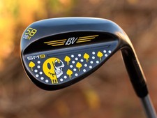 Customised Titleist Vokey 58 Degree Lob Wedge Two Faced Skull Design
