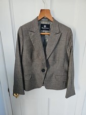 Aquascutum Women's Wool Trouser Suit In Grey Check