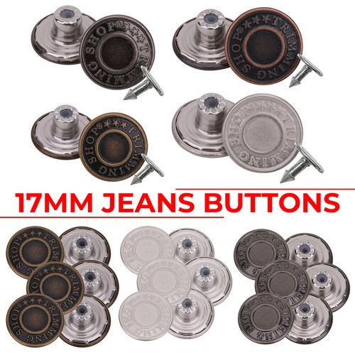Jeans buttons hammer denim - on,