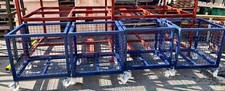 Metal Pallet British Stackable Steel Cage Trolley 800x700x850