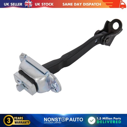 Door hinge check strap front - hinge,