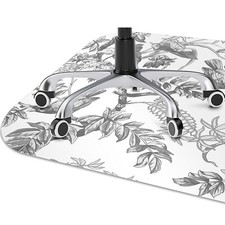 Chair Mat Pad Floor Protector under desk Decor Grey birds 120x90