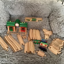 Wooden Train Track With