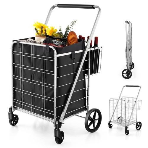 Folding shopping cart portable - shopping,