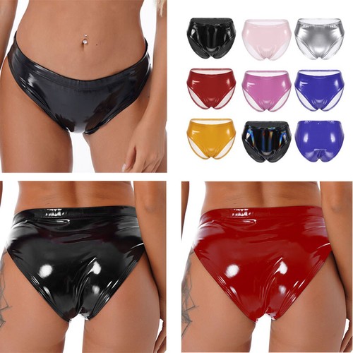 Women patent leather briefs - patent,