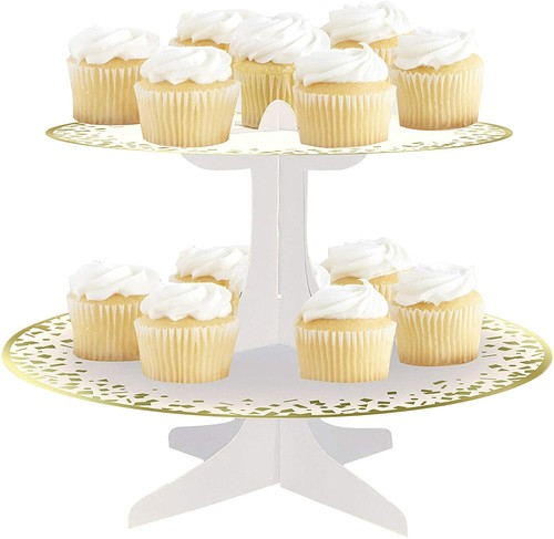 Round cardstock cupcake stand - round,