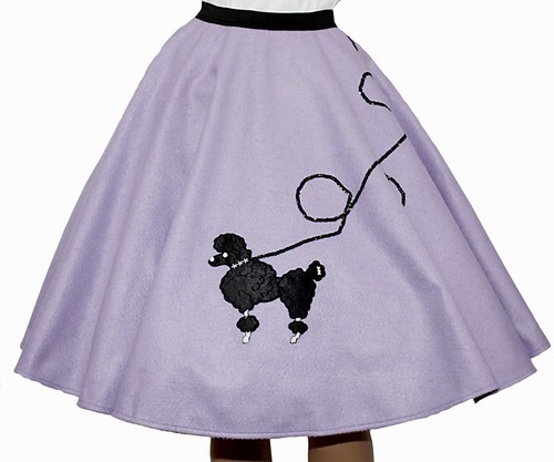 Lavender felt poodle skirt - felt,