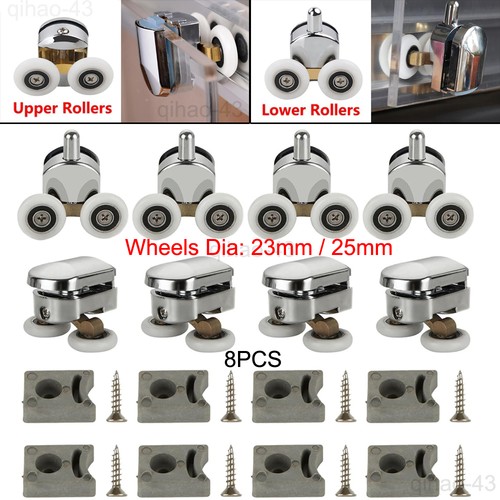 8pcs shower door rollers - shower,