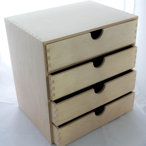 Plain wooden cupboard - wooden,